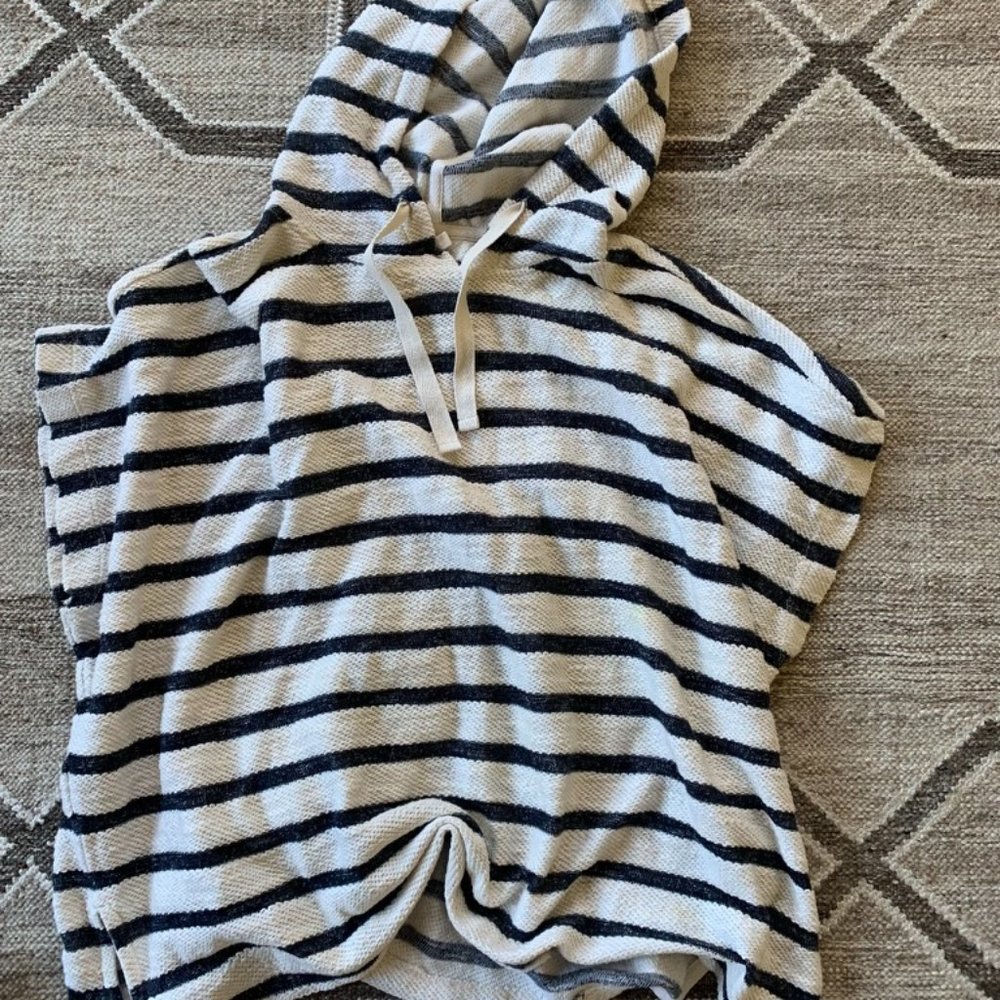 Lou & Grey for Loft Striped Hoodie xs/s